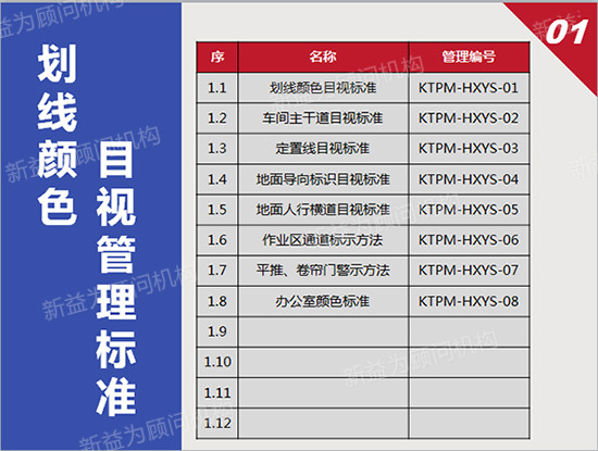 划线颜色标准目录